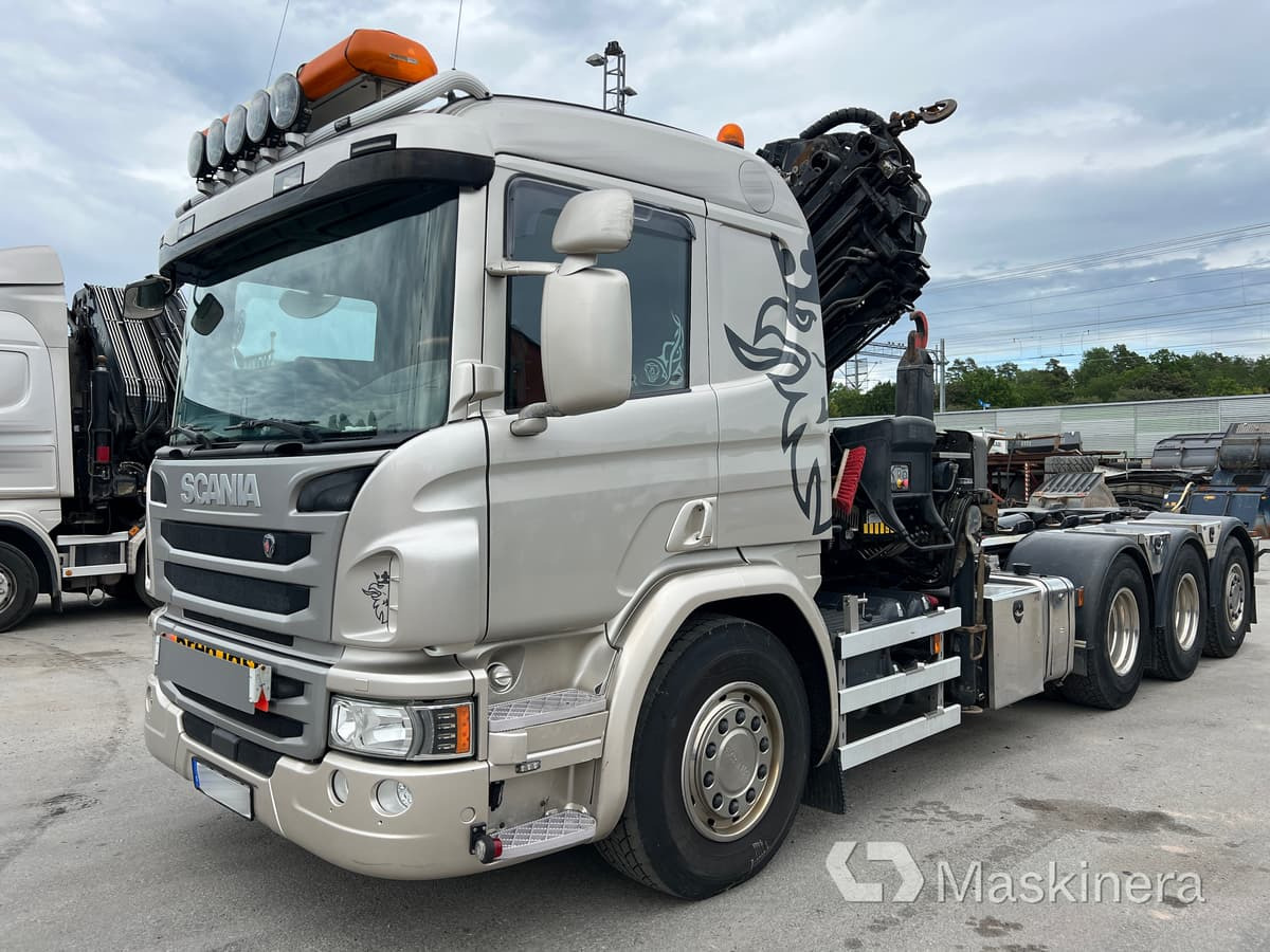 Kranväxlare Scania P410 8x4 - Camion ampliroll: photos 1 Kranväxlare Scania P410 8x4 - Camion ampliroll: photos 1