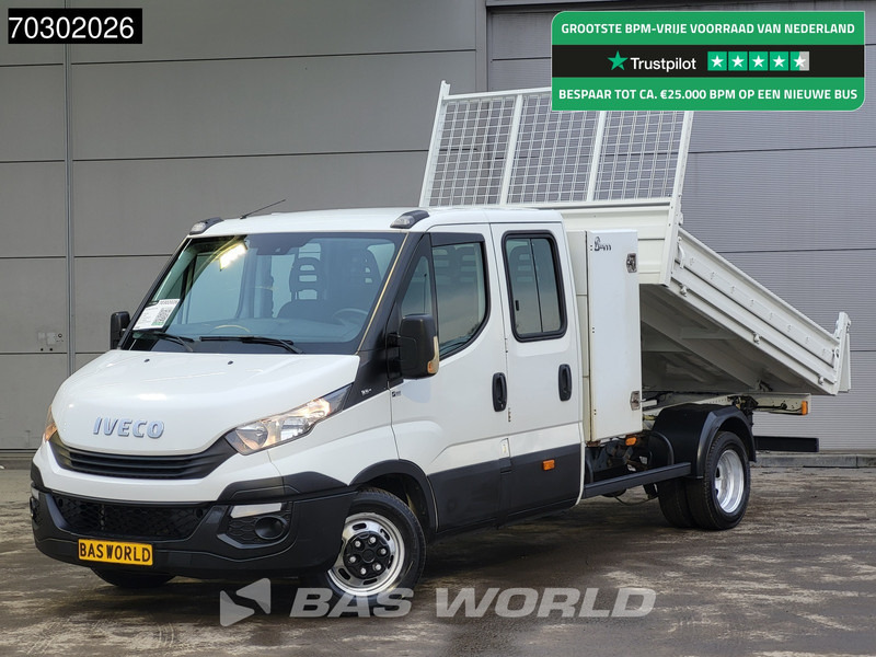 Iveco Daily 35C14 Dubbel Cabine Kipper met Kist Dubbellucht 3,5t Trekhaak Airco Cruise Euro6 Tipper Benne Kieper Airco Trekhaak Cruise contr - Utilitaire benne: photos 1 Iveco Daily 35C14 Dubbel Cabine Kipper met Kist Dubbellucht 3,5t Trekhaak Airco Cruise Euro6 Tipper Benne Kieper Airco Trekhaak Cruise contr - Utilitaire benne: photos 1