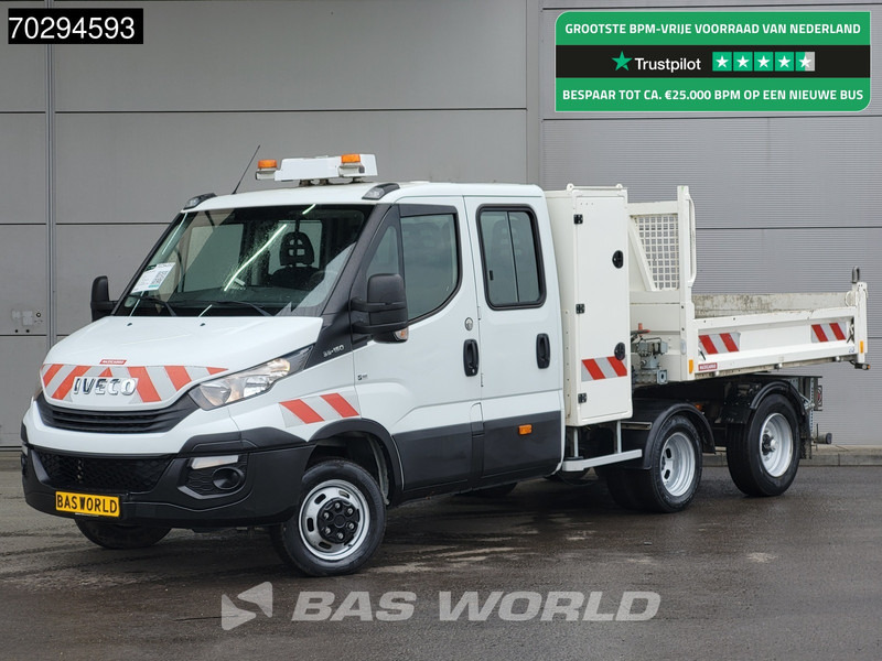 Iveco Daily 35C15 3.0L Kipper met Kist Maxicargo Airco Cruise Camera Euro6 Tipper Benne Kieper 2m3 Airco Dubbel cabine Cruise control - Utilitaire benne: photos 1 Iveco Daily 35C15 3.0L Kipper met Kist Maxicargo Airco Cruise Camera Euro6 Tipper Benne Kieper 2m3 Airco Dubbel cabine Cruise control - Utilitaire benne: photos 1