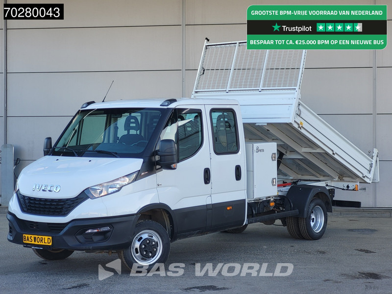 Iveco Daily 35C16 3.0L Kipper Dubbel Cabine met Kist 3,5t trekhaak Dubbellucht Airco Cruise Tipper Benne Kieper Airco Dubbel cabine Trekhaak - Utilitaire benne: photos 1 Iveco Daily 35C16 3.0L Kipper Dubbel Cabine met Kist 3,5t trekhaak Dubbellucht Airco Cruise Tipper Benne Kieper Airco Dubbel cabine Trekhaak - Utilitaire benne: photos 1