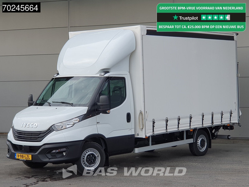 Iveco Daily 35S18 3.0L Laadklep 180PK Schuifzeilen Airco Cruise Bakwagen Euro6 Meubelbak Zeilenwagen Schuifzeil Plane 22m3 Airco Cruise cont - Utilitaire plateau baché: photos 1 Iveco Daily 35S18 3.0L Laadklep 180PK Schuifzeilen Airco Cruise Bakwagen Euro6 Meubelbak Zeilenwagen Schuifzeil Plane 22m3 Airco Cruise cont - Utilitaire plateau baché: photos 1