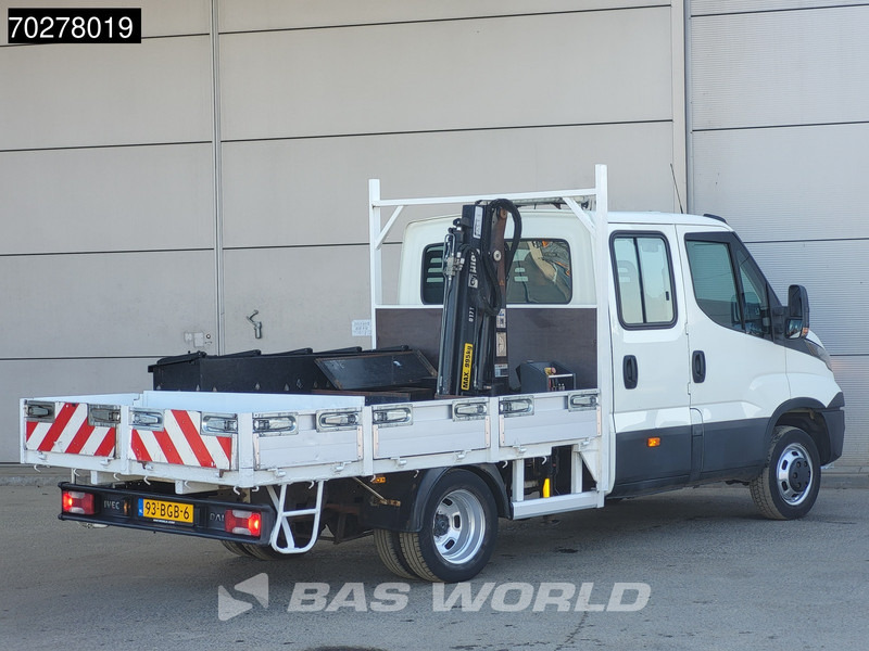 Fourgon plateau Iveco Daily 50C17 3.0L Automaat DC Open laadbak Kraan Hiab 017T-2 Airco APK 10-2025 Pickup Crane Kraanwagen Pritsche Airco Dubbel cabine: photos 7