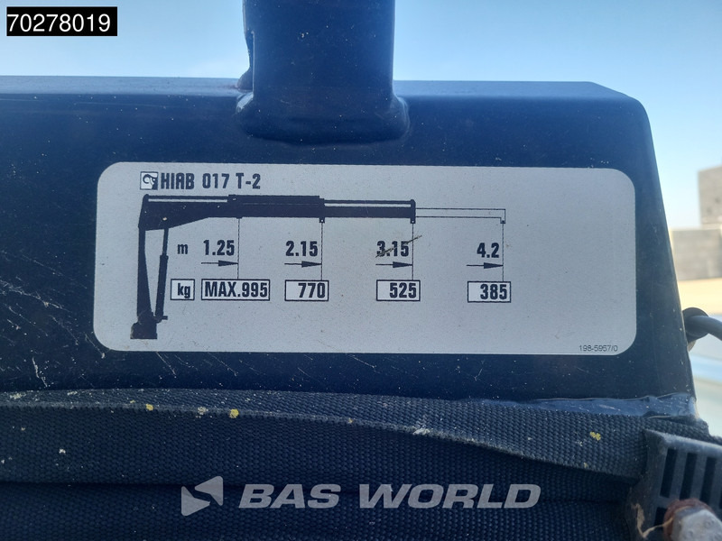 Fourgon plateau Iveco Daily 50C17 3.0L Automaat DC Open laadbak Kraan Hiab 017T-2 Airco APK 10-2025 Pickup Crane Kraanwagen Pritsche Airco Dubbel cabine: photos 11