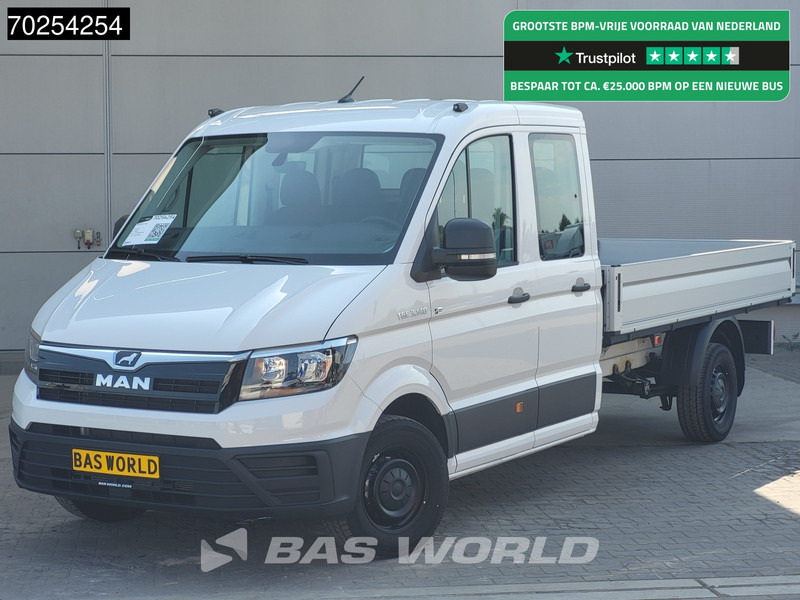 MAN TGE 3.140 Automaat Open laadbak 2.5t trekhaak Dubbel Cabine Airco Cruise Pritsche Pickup Airco Trekhaak Cruise control - Fourgon plateau: photos 1 MAN TGE 3.140 Automaat Open laadbak 2.5t trekhaak Dubbel Cabine Airco Cruise Pritsche Pickup Airco Trekhaak Cruise control - Fourgon plateau: photos 1