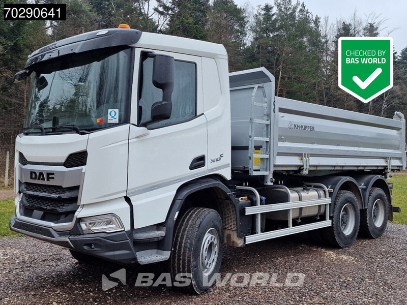 DAF XD 450 XD 6X4 NEW! 12m3 KH 3-way Tipper Big-Axle Steel suspension Euro 6 - Camion benne: photos 1 DAF XD 450 XD 6X4 NEW! 12m3 KH 3-way Tipper Big-Axle Steel suspension Euro 6 - Camion benne: photos 1