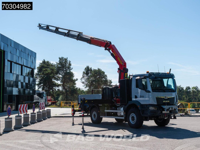 MAN TGM 18.320 4X4 NEW 4x4 Palfinger PK 27002-SH D Crane manbasket Steelsuspension - Camion plateau, Camion grue: photos 5 MAN TGM 18.320 4X4 NEW 4x4 Palfinger PK 27002-SH D Crane manbasket Steelsuspension - Camion plateau, Camion grue: photos 5