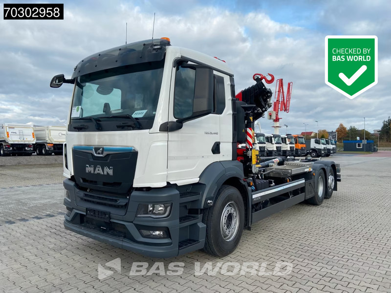 MAN TGS 26.440 6X2 NEW! Fassi 235A.0.25 Kran Crane Hyva 20-57-S Euro 6 - Camion ampliroll, Camion grue: photos 1 MAN TGS 26.440 6X2 NEW! Fassi 235A.0.25 Kran Crane Hyva 20-57-S Euro 6 - Camion ampliroll, Camion grue: photos 1