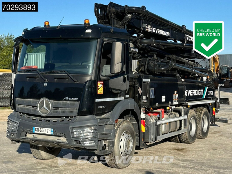 Mercedes-Benz Arocs 2840 Arocs 6X4 NEW! Everdigm 37CX-5 concrete pump Steel Suspension Automatic Euro 6 - Camion pompe: photos 1 Mercedes-Benz Arocs 2840 Arocs 6X4 NEW! Everdigm 37CX-5 concrete pump Steel Suspension Automatic Euro 6 - Camion pompe: photos 1