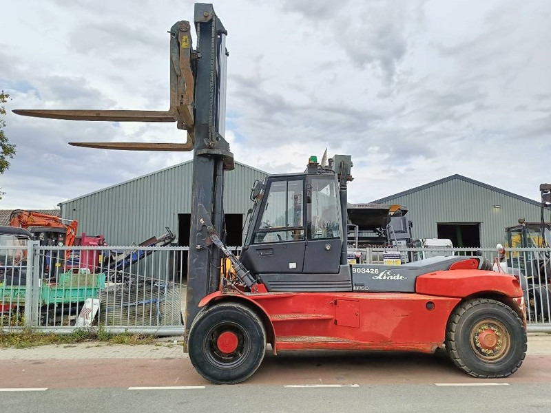 Linde H160 diesel 16T heftruck forklift stapler low mast - Chariot élévateur diesel: photos 2 Linde H160 diesel 16T heftruck forklift stapler low mast - Chariot élévateur diesel: photos 2