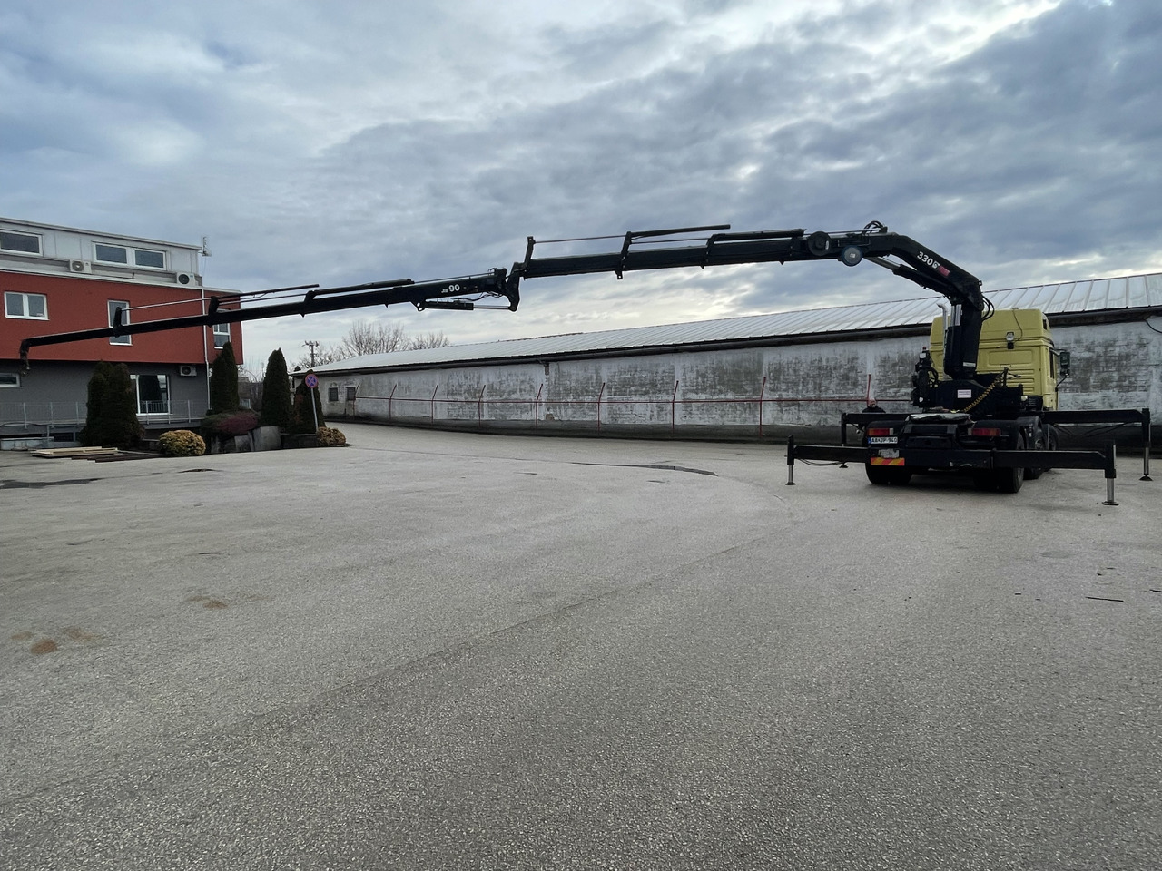 Tracteur routier MAN F2000 413 6x2 Manual CRANE Hiab 330+jib 90 21m: photos 7
