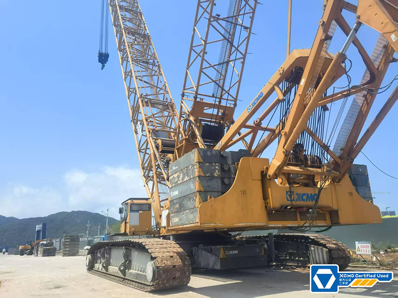 Grue sur chenilles XCMG XGC500 500ton used hydraulic lift machine price: photos 9