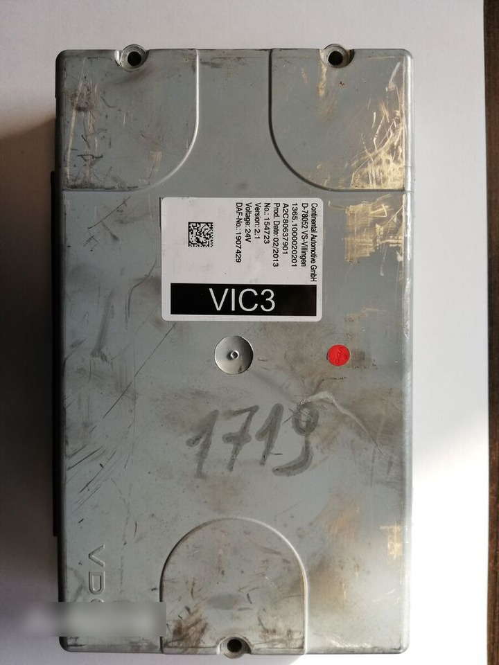 DAF EURO 6 VIC 3 2.1907429, 230520 DAF XF 106 truck - Bloc de gestion pour Camion: photos 5 DAF EURO 6 VIC 3 2.1907429, 230520 DAF XF 106 truck - Bloc de gestion pour Camion: photos 5