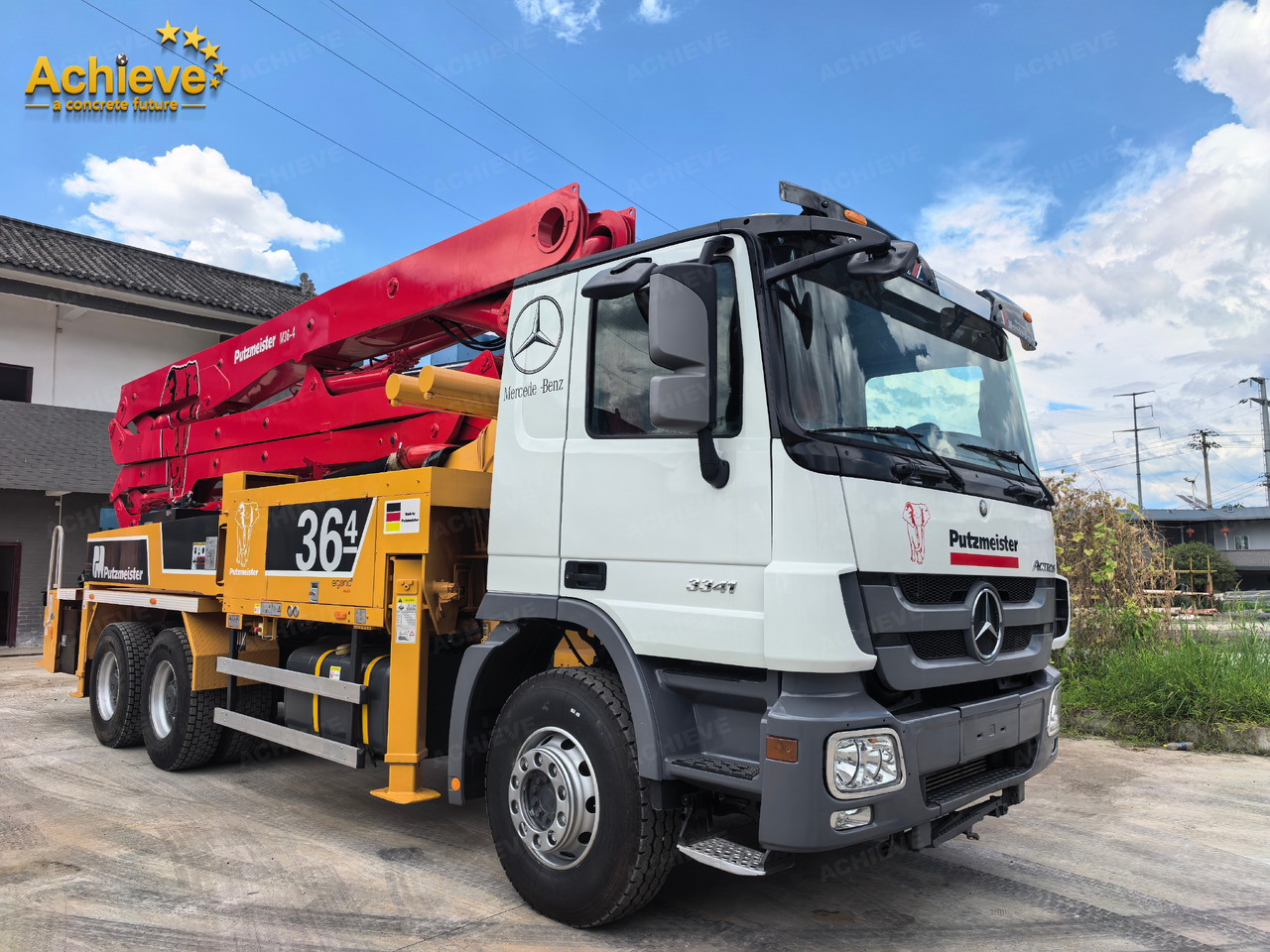 PUTZMEISTER Mercedes-Benz M36-4 2018 ACTROS 3341【ACHIEVE】TOP CONDITION!!! - Camion pompe: photos 2 PUTZMEISTER Mercedes-Benz M36-4 2018 ACTROS 3341【ACHIEVE】TOP CONDITION!!! - Camion pompe: photos 2