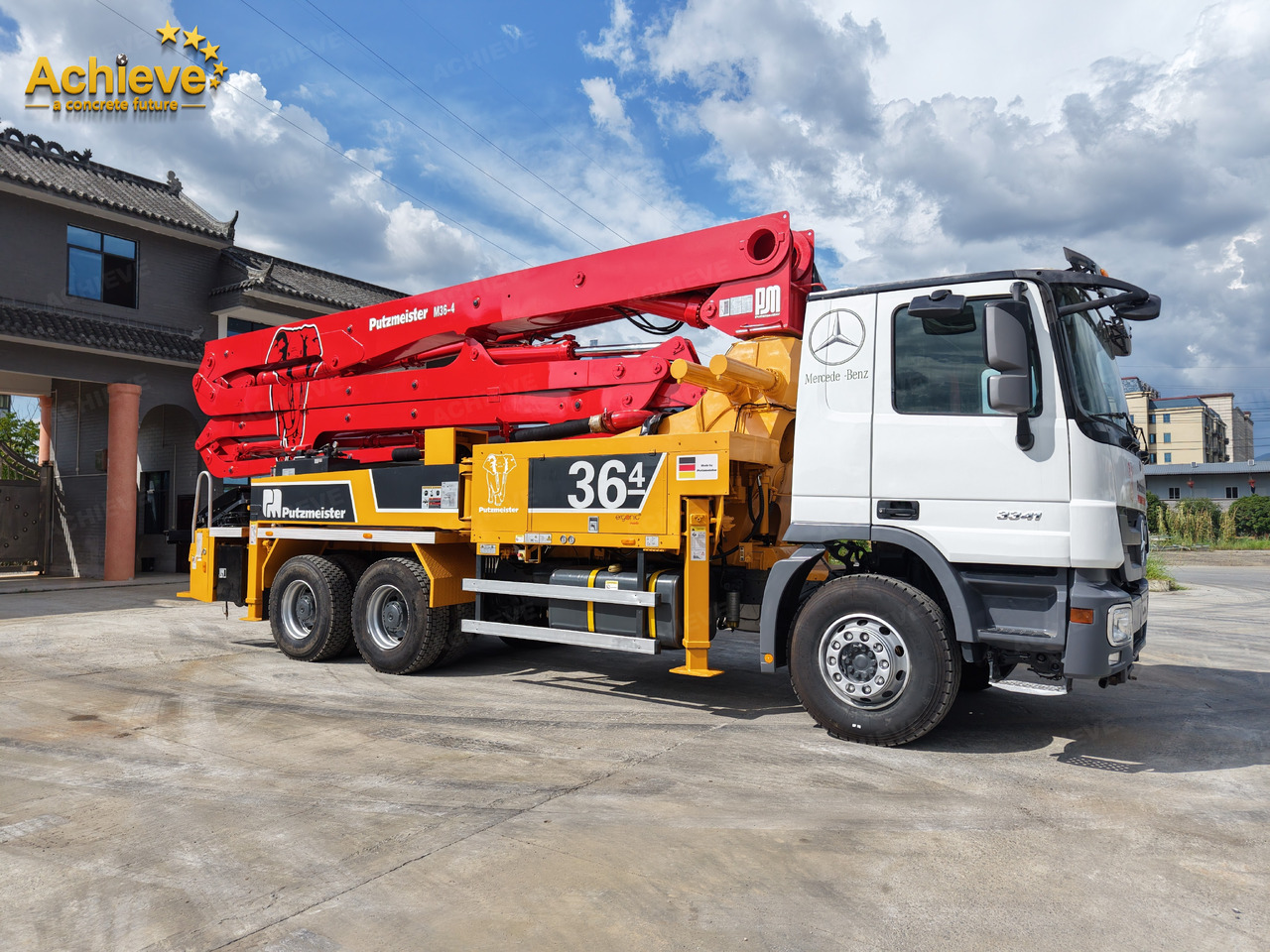 PUTZMEISTER Mercedes-Benz M36-4 2018 ACTROS 3341【ACHIEVE】TOP CONDITION!!! - Camion pompe: photos 3 PUTZMEISTER Mercedes-Benz M36-4 2018 ACTROS 3341【ACHIEVE】TOP CONDITION!!! - Camion pompe: photos 3