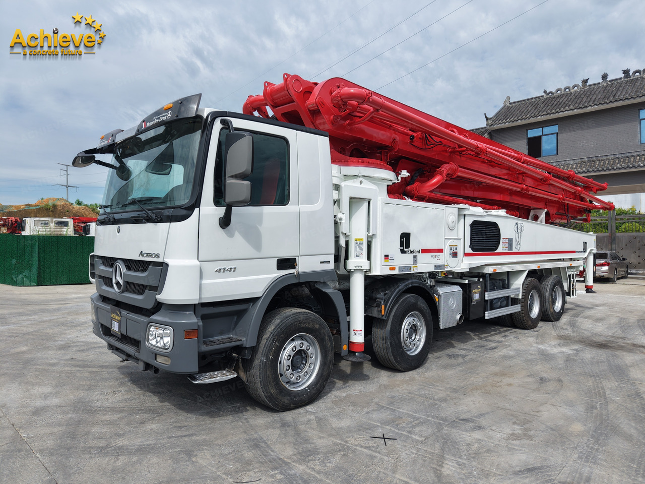 Camion pompe Putzmeister Putzmeister  M56-4RZ Actros 4141Mercedes-Benz Concrete pump truck 【ACHIEVE】TOP CONDITION!!!: photos 20