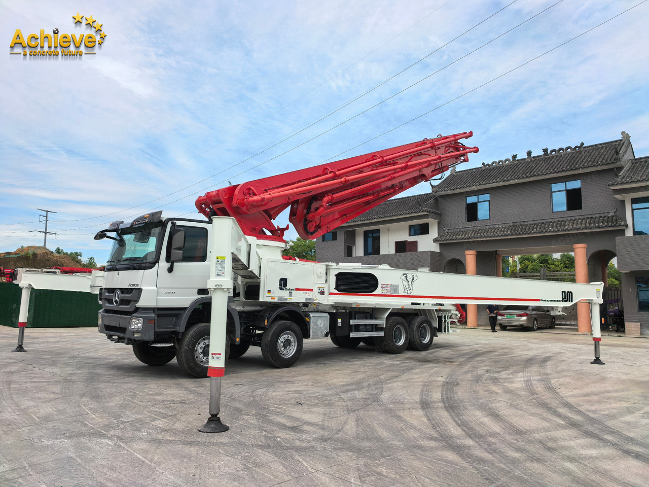 Camion pompe Putzmeister Putzmeister  M56-4RZ Actros 4141Mercedes-Benz Concrete pump truck 【ACHIEVE】TOP CONDITION!!!: photos 18