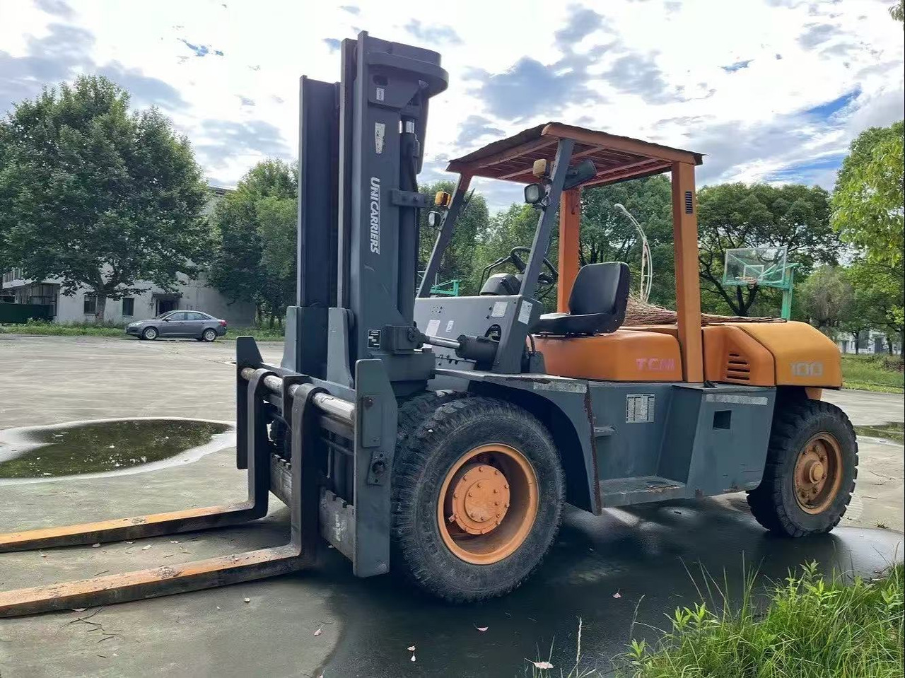 TCM FD100 Forklift Original Color 10 ton Forklift Truck - Chariot élévateur diesel: photos 3 TCM FD100 Forklift Original Color 10 ton Forklift Truck - Chariot élévateur diesel: photos 3