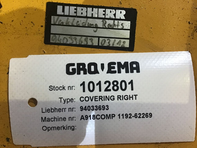 Liebherr Covering Right - Pare-chocs: photos 3 Liebherr Covering Right - Pare-chocs: photos 3