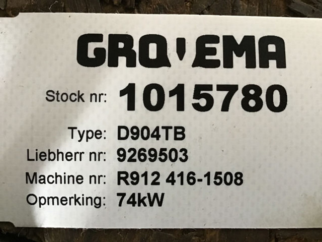 Liebherr D904TB - Moteur: photos 3 Liebherr D904TB - Moteur: photos 3
