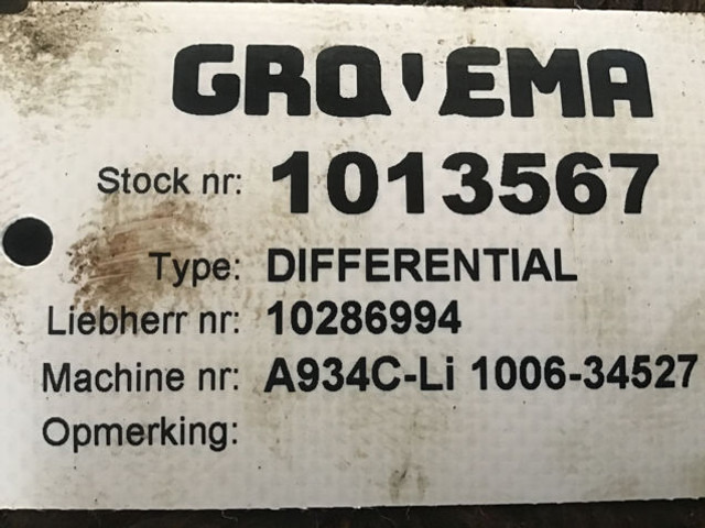 Différentiel Liebherr Differential: photos 12