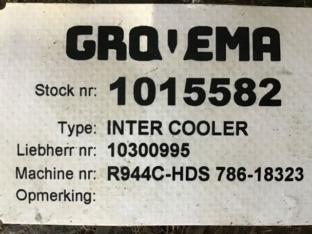Liebherr Intercooler - Intercooler: photos 2 Liebherr Intercooler - Intercooler: photos 2