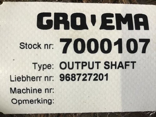 Essieu et pièces neuf Liebherr Output Shaft: photos 8