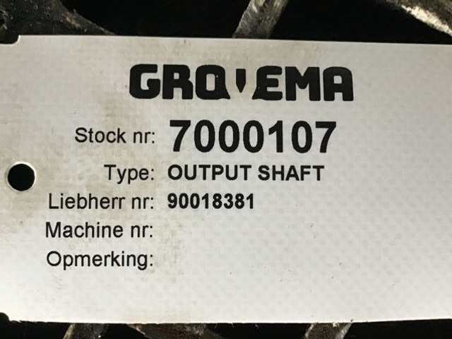 Essieu et pièces neuf Liebherr Output Shaft: photos 12