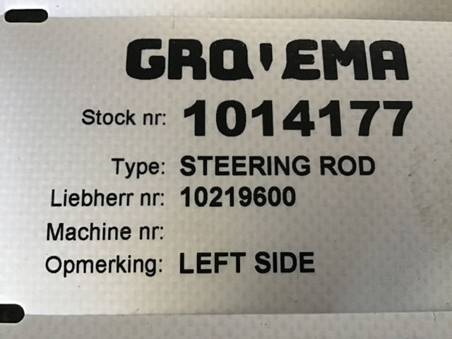 Liebherr Steering Rod Left - Commande de gouvernail: photos 5 Liebherr Steering Rod Left - Commande de gouvernail: photos 5