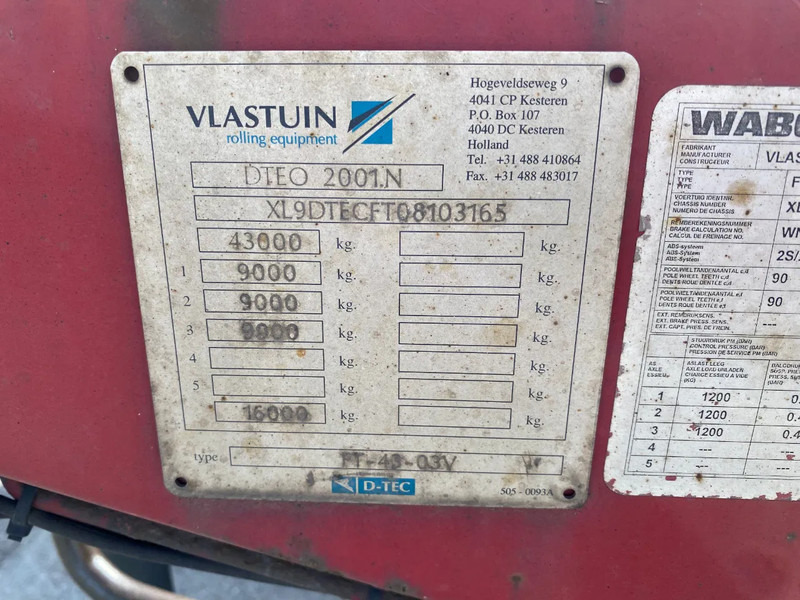 Semi-remorque porte-conteneur/ Caisse mobile D-Tec FT-43-03V / Flexitrailer / 3x Extendable / SAF / 1x Lift Axle: photos 9 Semi-remorque porte-conteneur/ Caisse mobile D-Tec FT-43-03V / Flexitrailer / 3x Extendable / SAF / 1x Lift Axle: photos 9