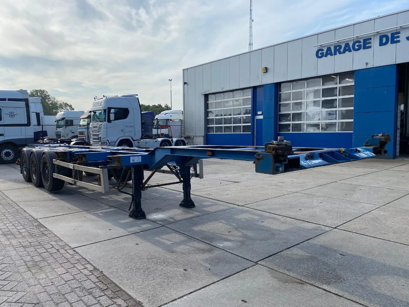 Semi-remorque porte-conteneur/ Caisse mobile Renders Container chassis / Mercedes + Disc / 1x Lift Axle / 1x Extendable: photos 6