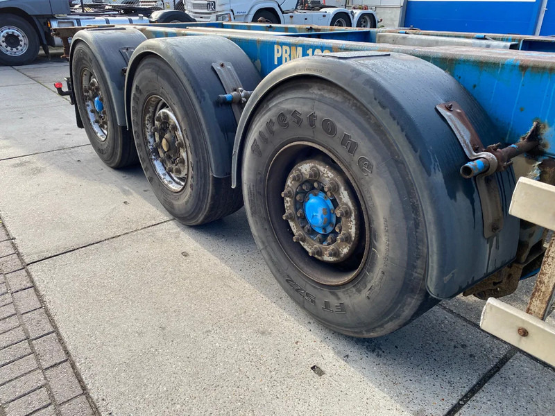 Semi-remorque porte-conteneur/ Caisse mobile Renders Container chassis / Mercedes + Disc / 1x Lift Axle / 1x Extendable: photos 7