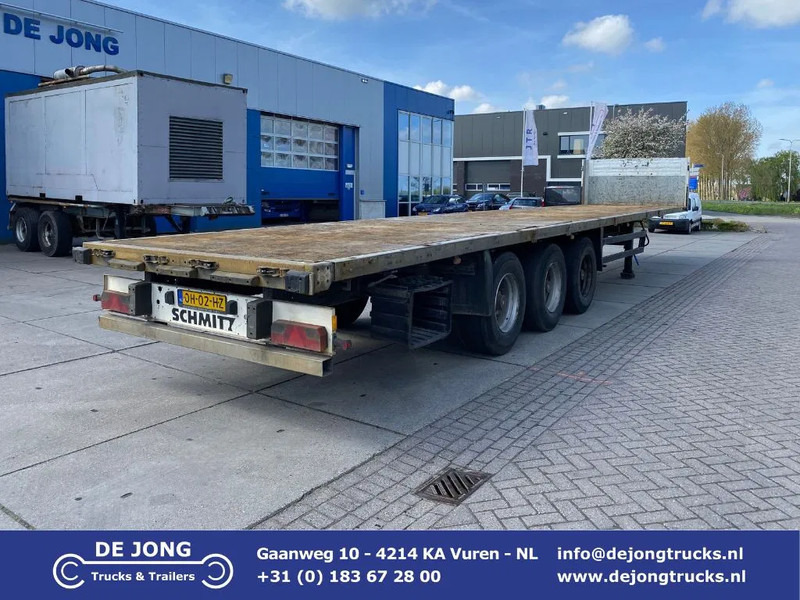 Schmitz Cargobull S01 / Plateau Trailer / 2x Lift Axle / SAF - Semi-remorque plateau: photos 1 Schmitz Cargobull S01 / Plateau Trailer / 2x Lift Axle / SAF - Semi-remorque plateau: photos 1