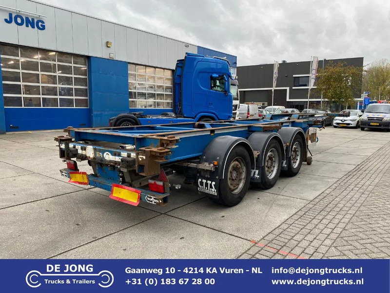 Van Hool 3B0079 / 2x Extendable / SAF Disc - Semi-remorque porte-conteneur/ Caisse mobile: photos 1 Van Hool 3B0079 / 2x Extendable / SAF Disc - Semi-remorque porte-conteneur/ Caisse mobile: photos 1