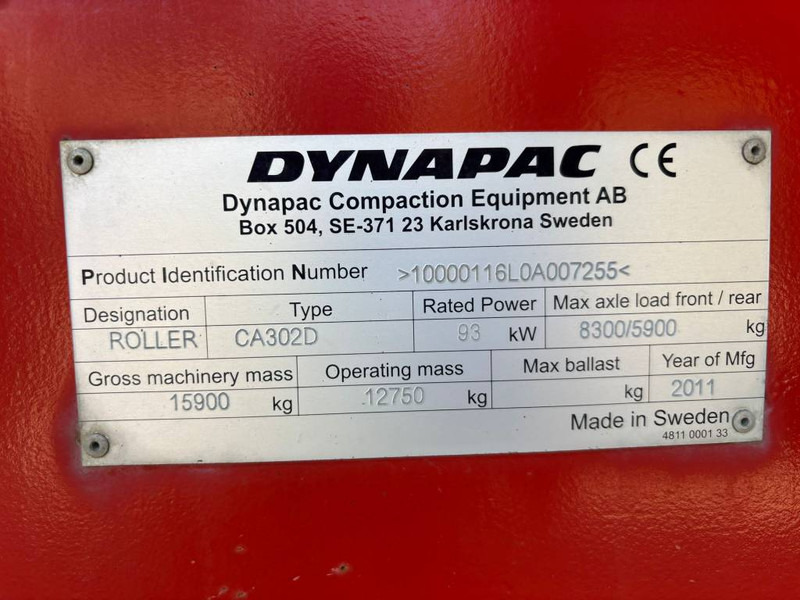 Dynapac CA 302 D - Compacteur: photos 5 Dynapac CA 302 D - Compacteur: photos 5