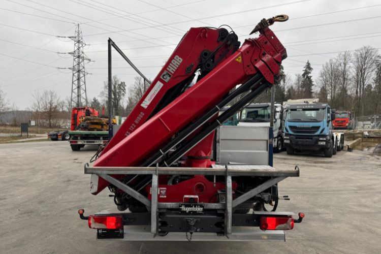 Camion grue, Camion plateau Scania G450 6x2 Hiab 122-4: photos 12