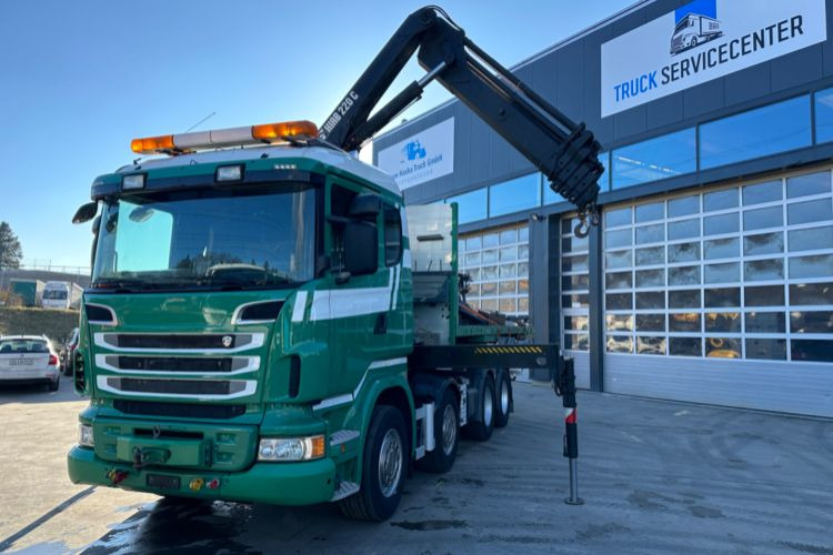 Scania R480 8x4 SWS SZM/Kran/Pritsche - Camion grue: photos 2 Scania R480 8x4 SWS SZM/Kran/Pritsche - Camion grue: photos 2