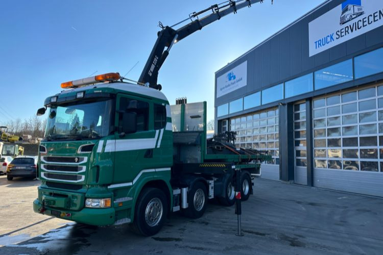 Scania R480 8x4 SWS SZM/Kran/Pritsche - Camion grue: photos 3 Scania R480 8x4 SWS SZM/Kran/Pritsche - Camion grue: photos 3