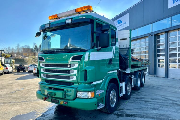 Scania R480 8x4 SWS SZM/Kran/Pritsche - Camion grue: photos 1 Scania R480 8x4 SWS SZM/Kran/Pritsche - Camion grue: photos 1
