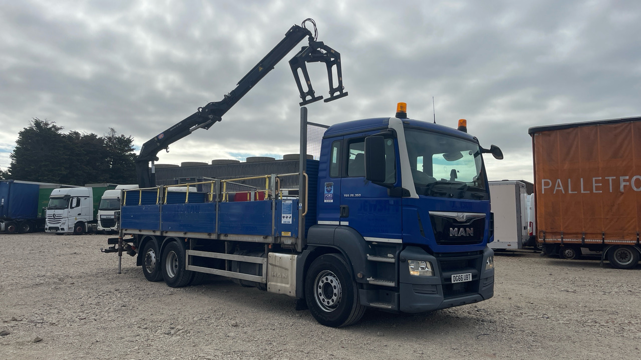 Man TGS 26.360 - Camion plateau, Camion grue: photos 1 Man TGS 26.360 - Camion plateau, Camion grue: photos 1