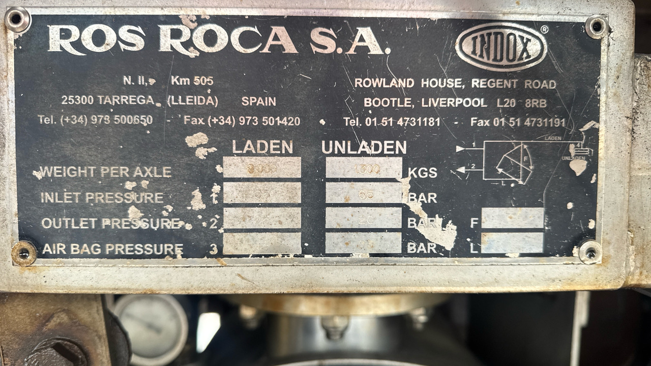 Remorque INDOX ROS ROCA TANKER: photos 21 Remorque INDOX ROS ROCA TANKER: photos 21