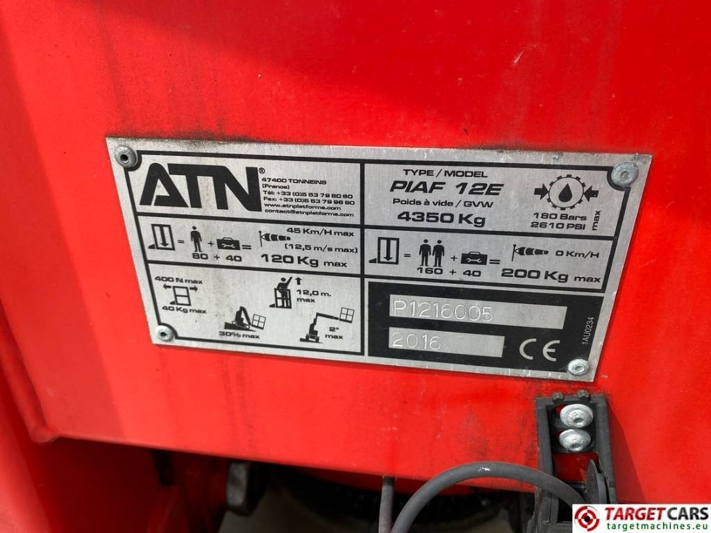 ATN Piaf 12E Electric Vertical Mast Work Lift 1187cm  - crédit-bail ATN Piaf 12E Electric Vertical Mast Work Lift 1187cm: photos 10