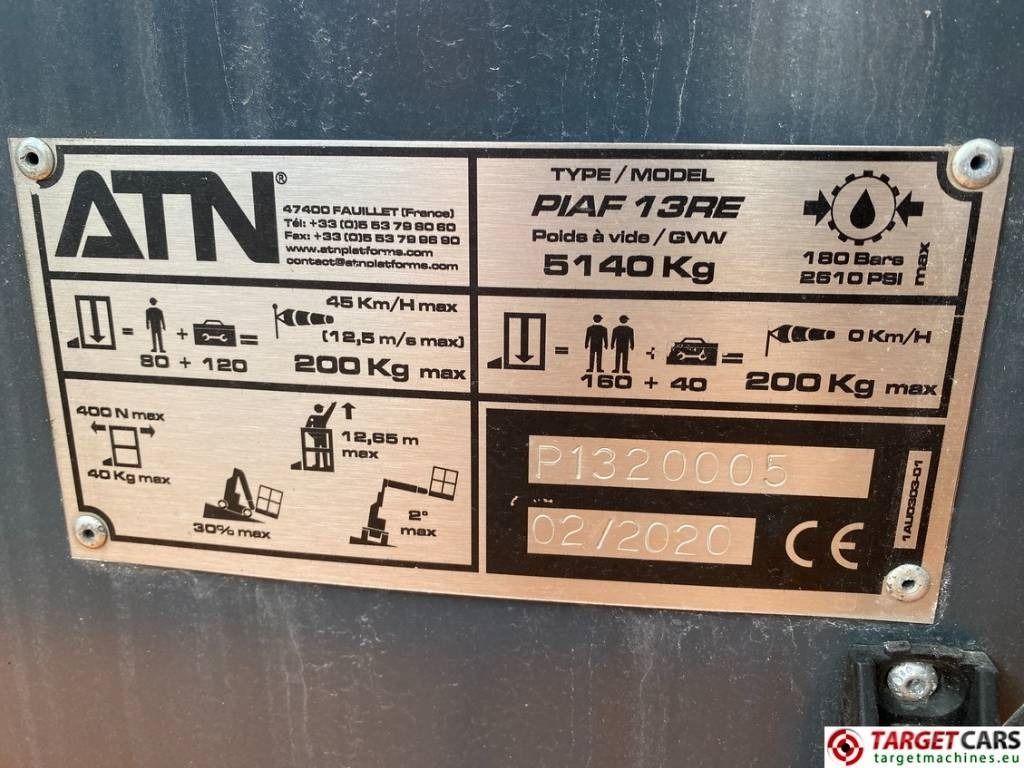ATN Piaf 13RE Vertical Electric Mast Work Lift 1265cm  - crédit-bail ATN Piaf 13RE Vertical Electric Mast Work Lift 1265cm: photos 10