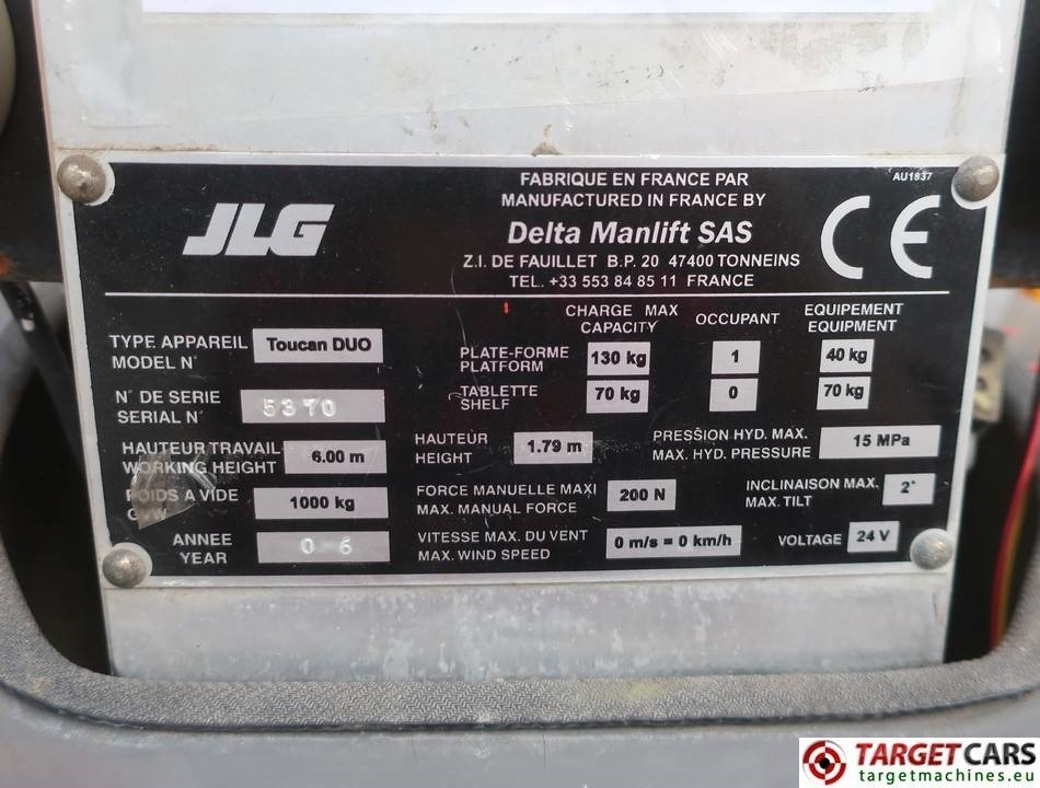 Nacelle JLG Toucan Duo Vertical Electric Work Lift 600cm: photos 10