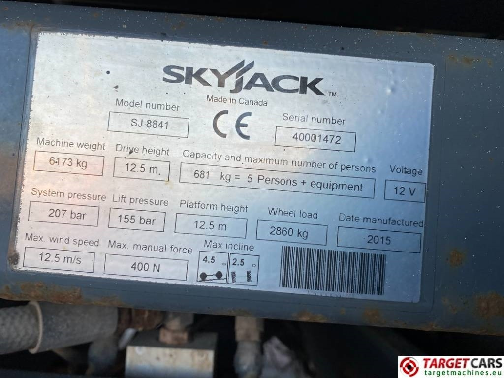Nacelle ciseaux SkyJack SJ8841 RT Diesel 4x4 Scissor Work Lift 1430cm: photos 10