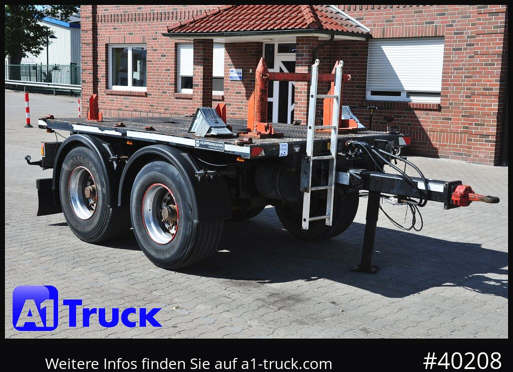 HUEFFERMANN HTA1800, Ballast, BPW Achsen,  Luft, - Remorque plateau: photos 1 HUEFFERMANN HTA1800, Ballast, BPW Achsen,  Luft, - Remorque plateau: photos 1