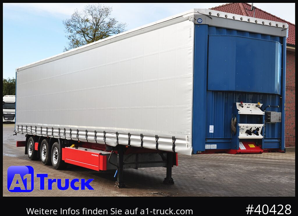 KRONE SD 27, Papier, Staplerhalterung, Bordwand, Lenkachse - Semi-remorque rideaux coulissants: photos 1 KRONE SD 27, Papier, Staplerhalterung, Bordwand, Lenkachse - Semi-remorque rideaux coulissants: photos 1