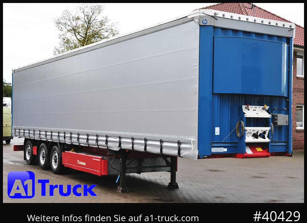 KRONE SD 27, Papier, Staplerhalterung, Bordwand, Lenkachse - Semi-remorque rideaux coulissants: photos 1 KRONE SD 27, Papier, Staplerhalterung, Bordwand, Lenkachse - Semi-remorque rideaux coulissants: photos 1