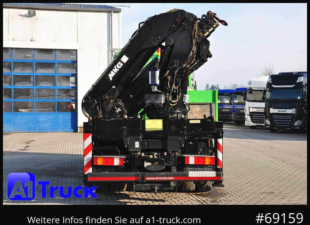 MERCEDES-BENZ Actros 1844 MP3, Kran MKG 291 HP 5+3 Funk, - Camion grue: photos 3 MERCEDES-BENZ Actros 1844 MP3, Kran MKG 291 HP 5+3 Funk, - Camion grue: photos 3