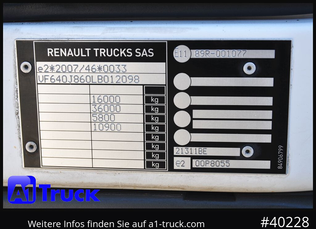 RENAULT D 280, 4x2, Ladebordwand, LBW, TÜV 06/2026 - crédit-bail RENAULT D 280, 4x2, Ladebordwand, LBW, TÜV 06/2026: photos 7 RENAULT D 280, 4x2, Ladebordwand, LBW, TÜV 06/2026 - crédit-bail RENAULT D 280, 4x2, Ladebordwand, LBW, TÜV 06/2026: photos 7