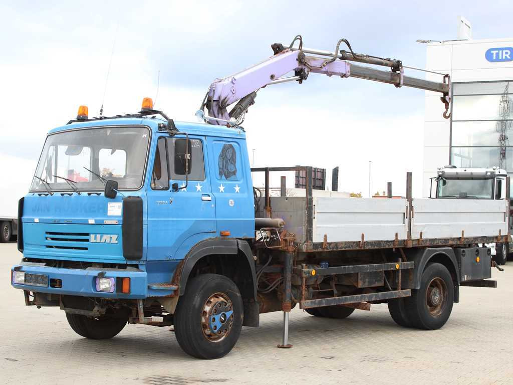 Liaz 18.23, NJ SR-70 PT HYDRAULIC ARM, LIGHTHOUSES - Camion plateau, Camion grue: photos 1 Liaz 18.23, NJ SR-70 PT HYDRAULIC ARM, LIGHTHOUSES - Camion plateau, Camion grue: photos 1